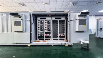 Solar container communication station flywheel energy storage