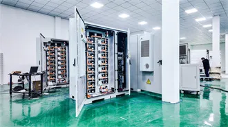 Solar container communication station flywheel energy storage