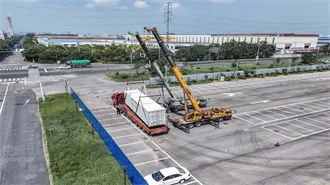 Flywheel energy storage power supply for ASEAN solar container