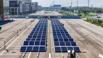 Flywheel energy storage boost module for solar container